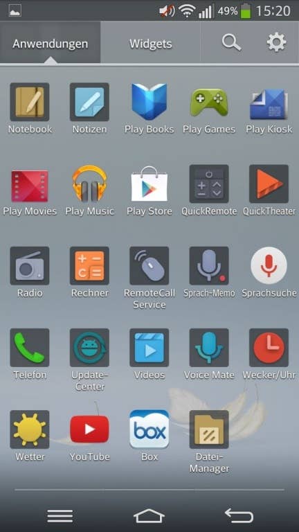 LG G Flex: Screenshots
