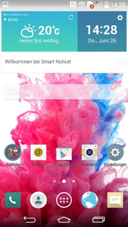 LG G3: Benutzeroberfläche