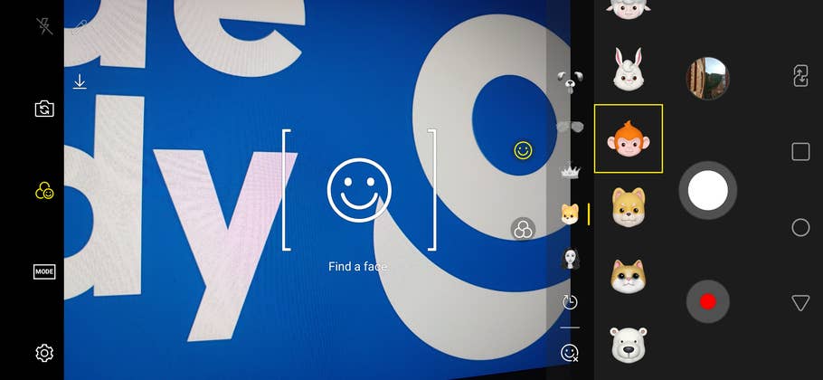 LG V40 ThinQ Kamera-Screenshot