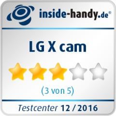 LG X cam Testsiegel LG X cam Testsiegel