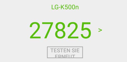 LG X screen Benchmark-Test