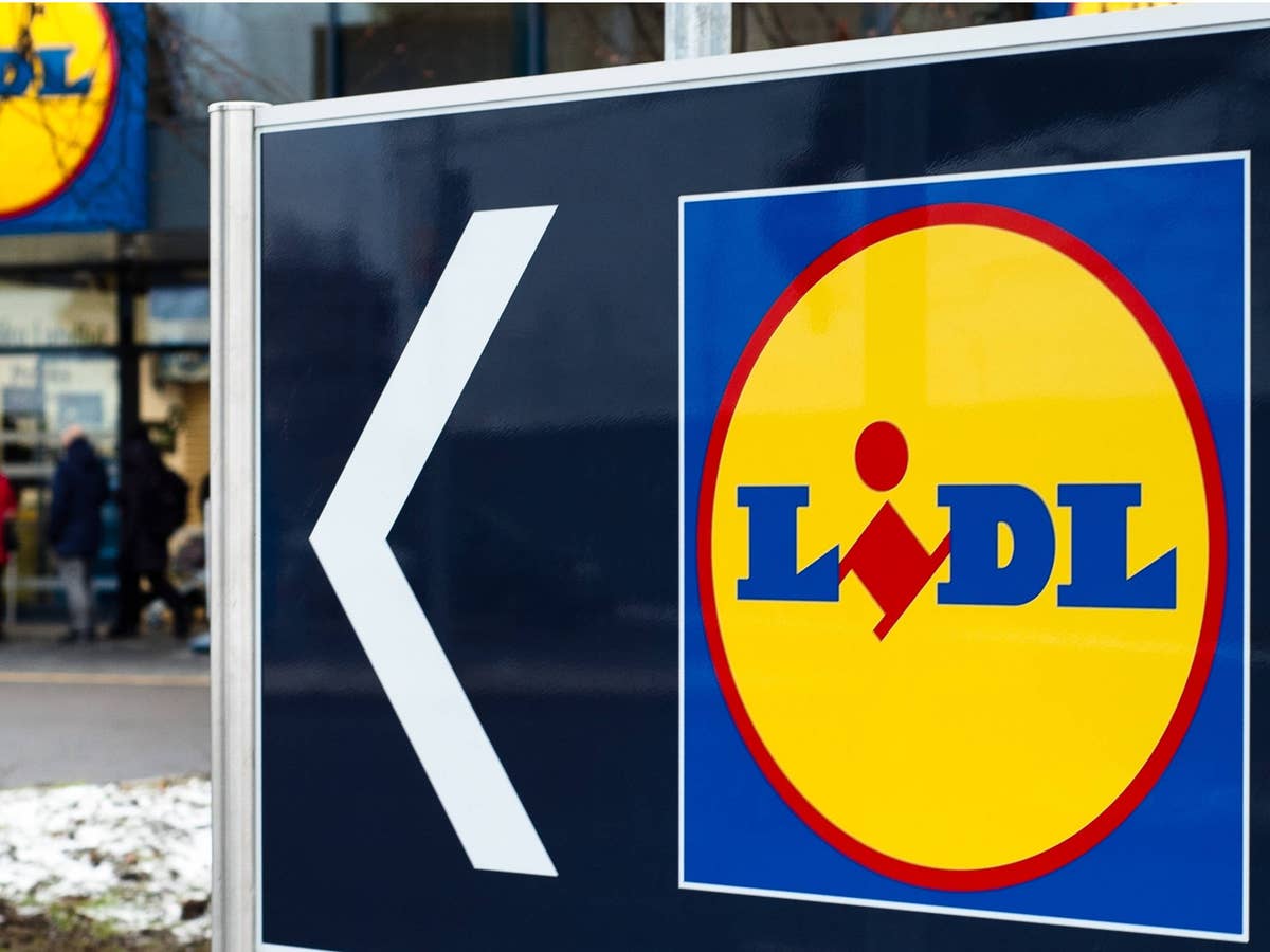 Lidl-Schild in Riga.