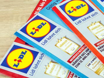 Lidl-Prospekt aufgefächert