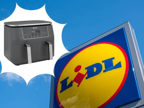 Lidl-Store vor einem blauen Himmel