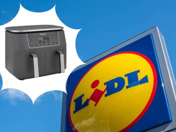 Lidl-Store vor einem blauen Himmel