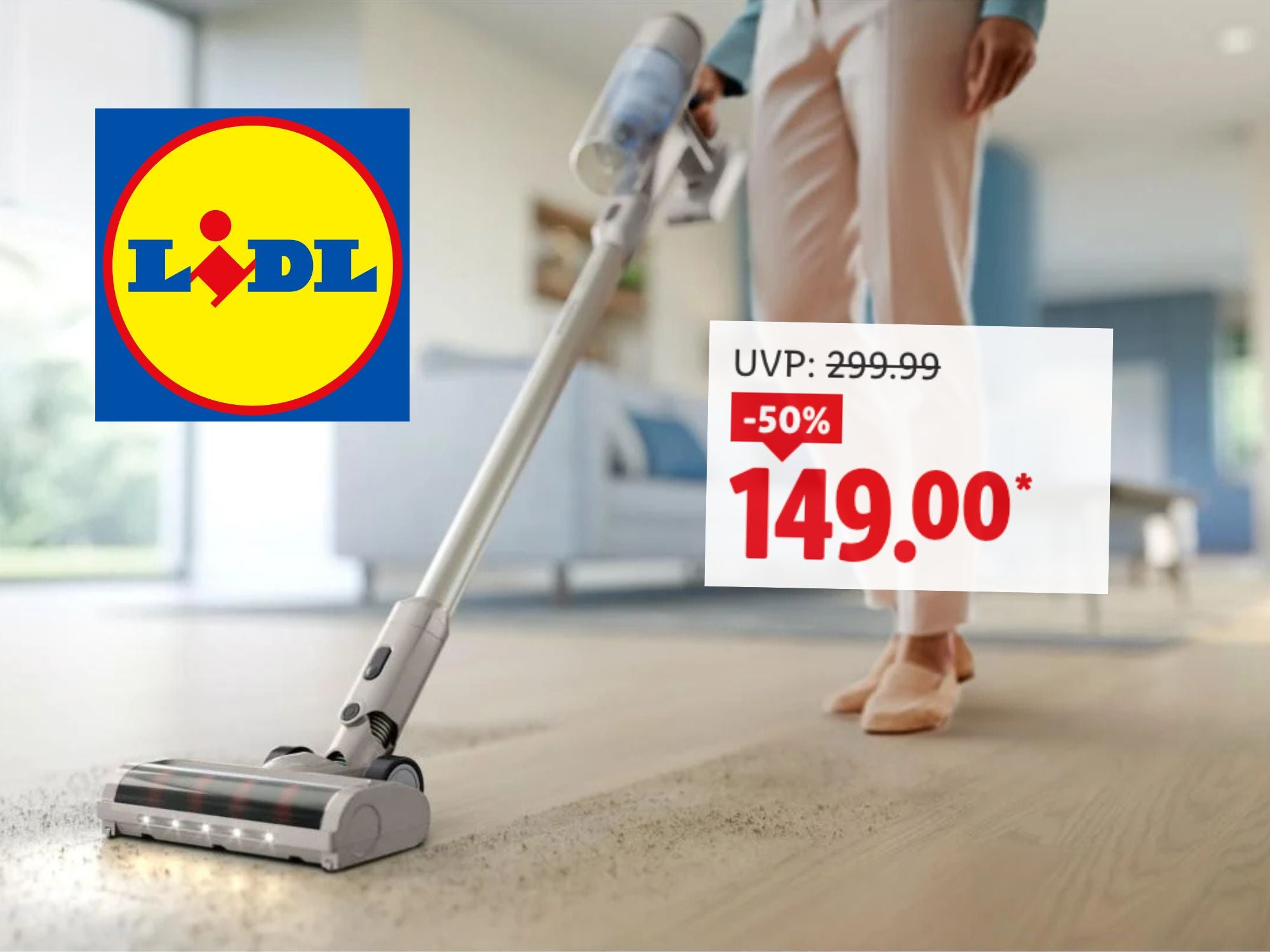 Lidl verkauft ab sofort diesen Marken-Akkusauger zum halben Preis