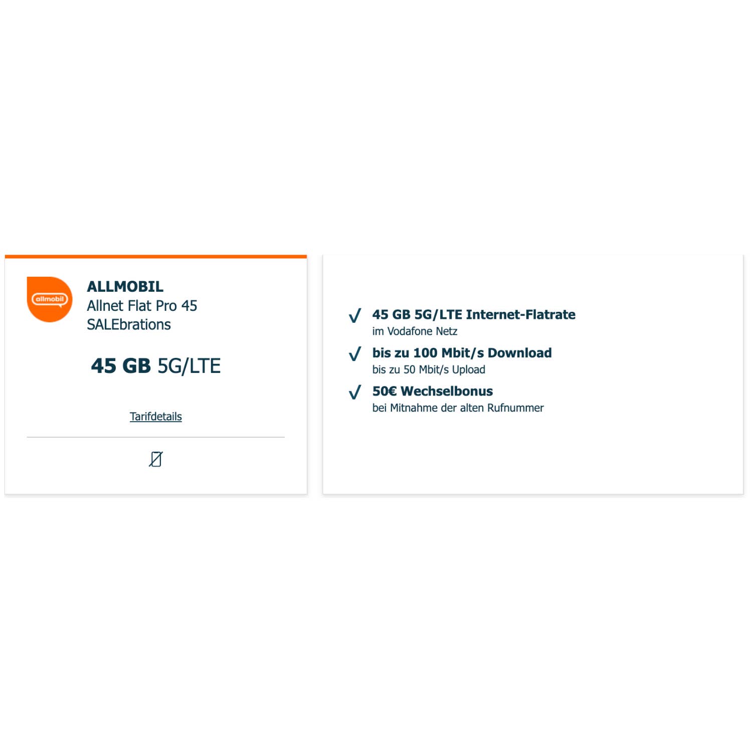 Logitel Tarif-Deal 45 GB