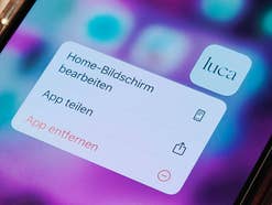 Luca App auf einem Smartphone kurz vor der Löschung.
