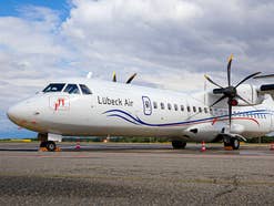 Ein Flugzeug der Lübeck Air