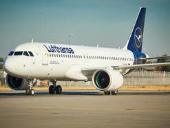 A320neo auf dem Frankfurter Flughafen A320neo auf dem Frankfurter Flughafen
