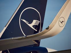 Leitwerk eines A321 von Lufthansa.