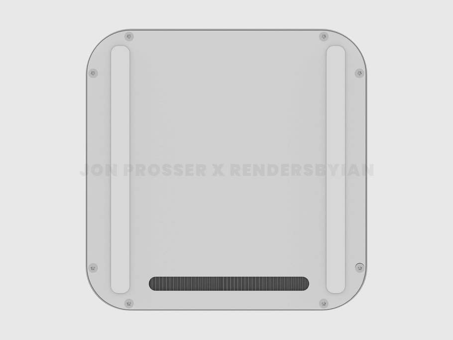 Renderbild eines angeblichen Mac mini mit M1X-Chip