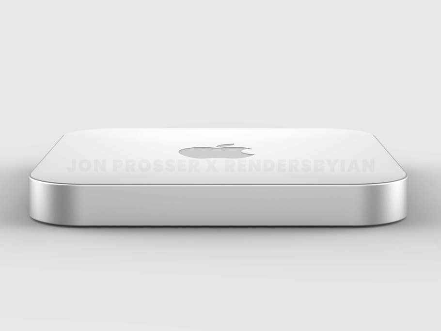 Renderbild eines angeblichen Mac mini mit M1X-Chip