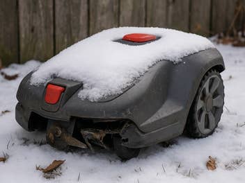 Mähroboter im Winter