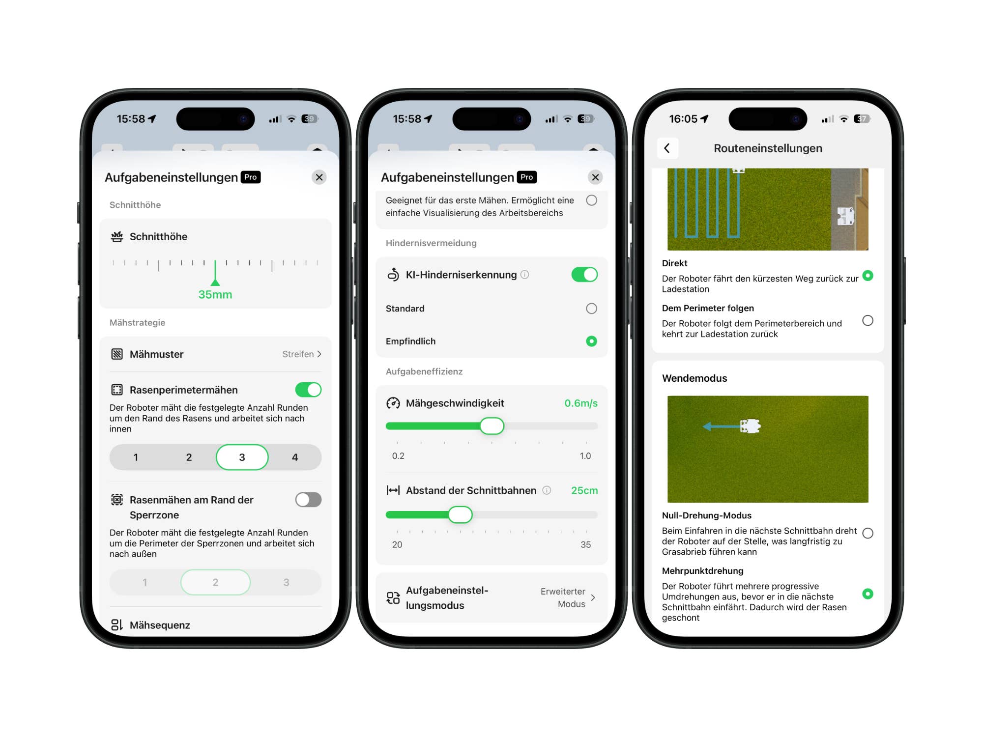Screenshot aus der Mammotion-App