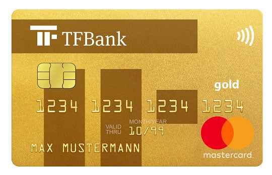 Mastercard Gold Kreditkarte der TF Bank
