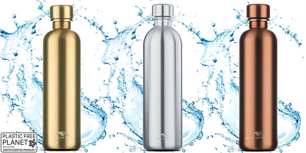 Mate of Steel Edelstahlflasche für Wassersprudler von SodaStream