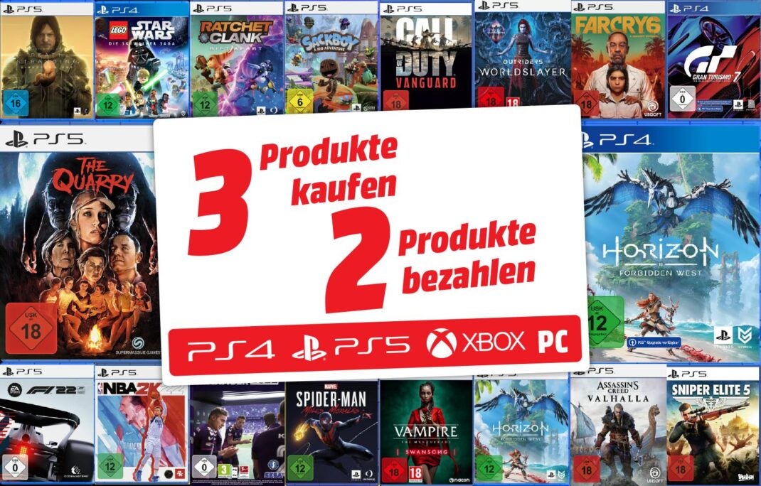 MediaMarkt-Gaming-Angebote "3 für2"
