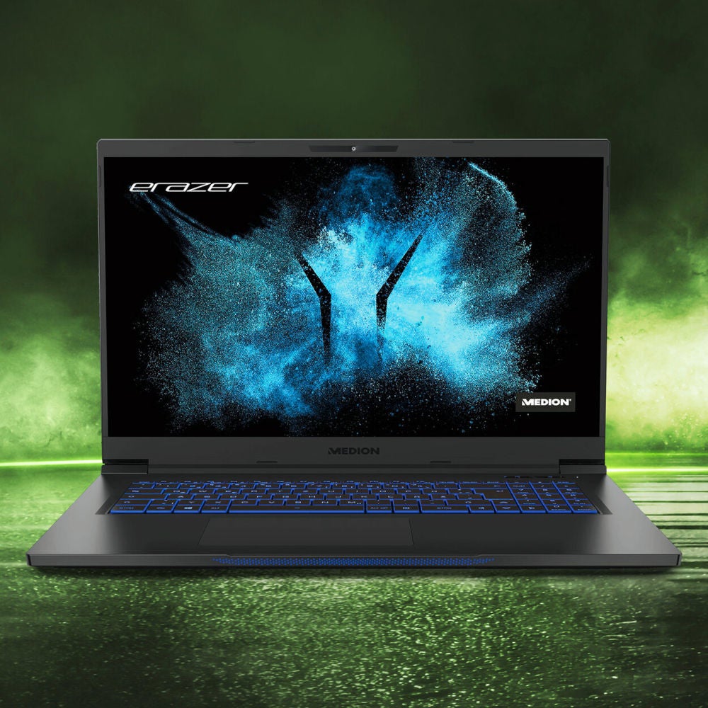 Medion Erazer Beast X25 Gaming Notebook Front.