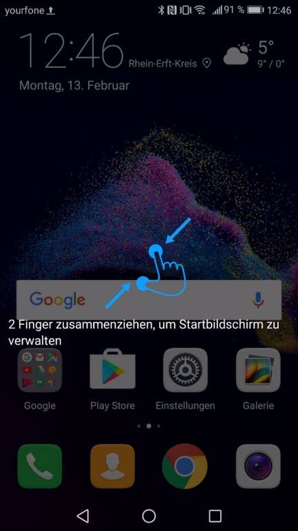 Menü und Einstellungen des Huawei P8 Lite (2017)