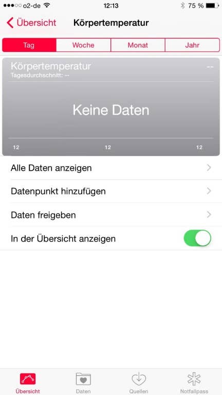 Menüs und Anwendungen des Apple iPhone 6 Plus