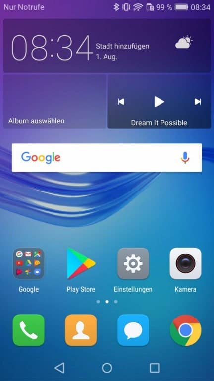 Menüs und Einstellungen des Huawei Y6 (2017) Dual SIM