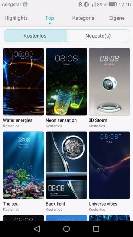 Menüs und Einstellungen des Huawei Y6 (2017) Dual SIM