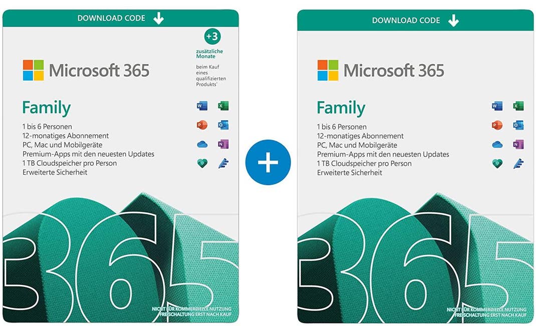 Zwei Microsoft 365 Jahresabos zum Preis von einem