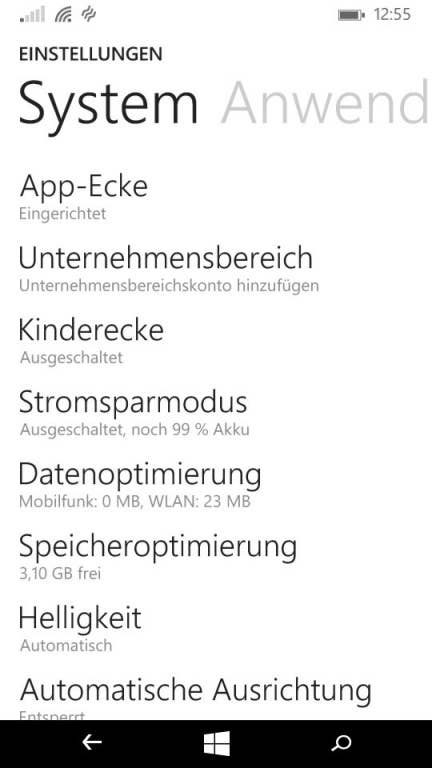 Microsoft Lumia 535 Screenshots