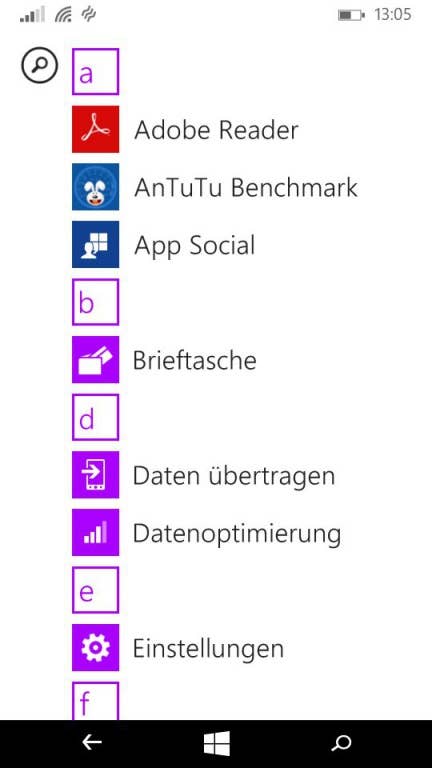 Microsoft Lumia 535 Screenshots