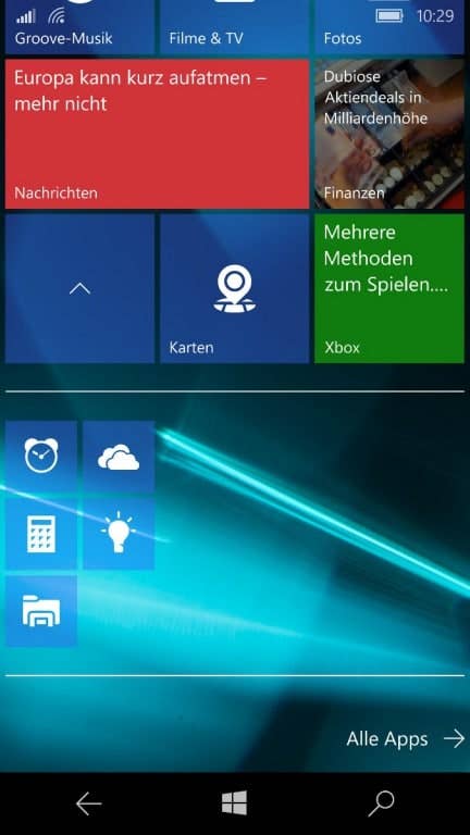 Microsoft Lumia 950 Screenshots