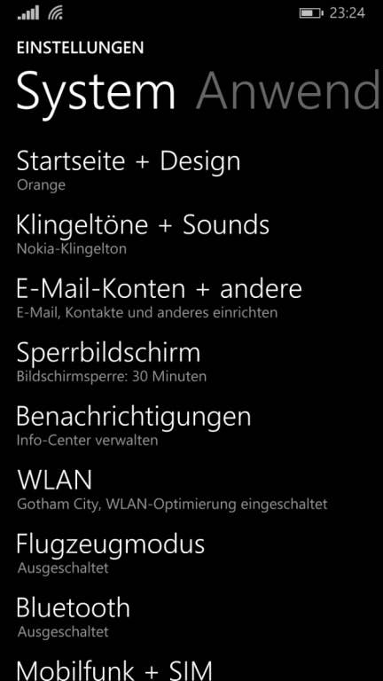 Microsoft Nokia Lumia 830: Screenshots