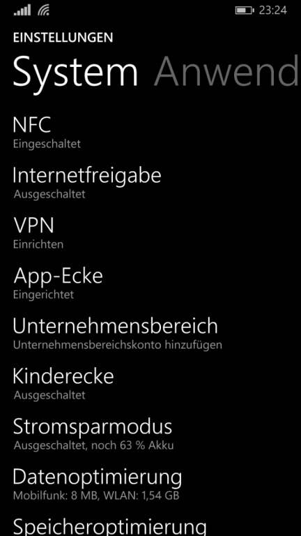 Microsoft Nokia Lumia 830: Screenshots