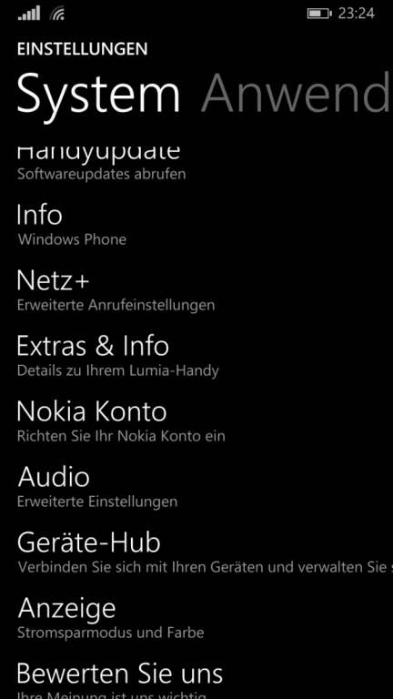 Microsoft Nokia Lumia 830: Screenshots