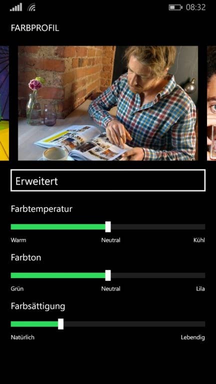 Microsoft Nokia Lumia 830: Screenshots