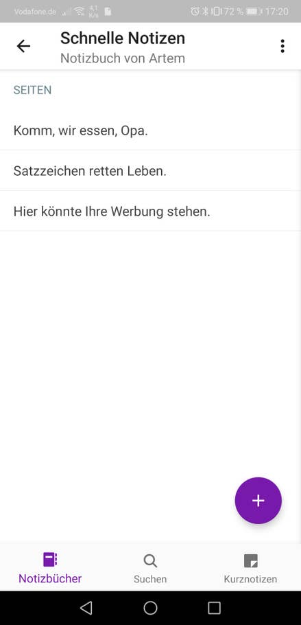 Notizen App