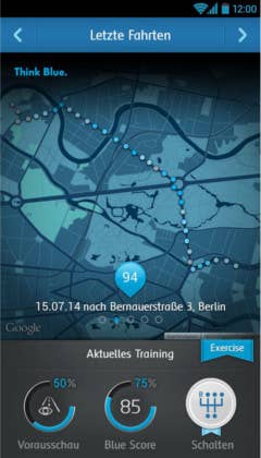 Mirrorlink-App VW Spritspartrainer