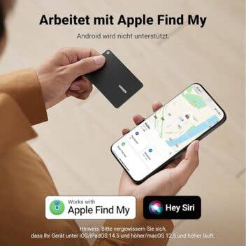 Mit Apple Find My kannst du den Tracker leicht aufspüren