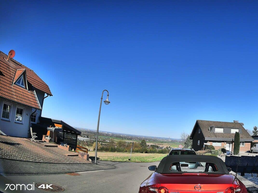 Testaufnahme mit der 70mai 4K Dashcam