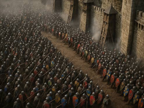 Eine mittelalterliche Belagerung