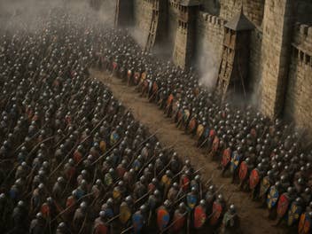 Eine mittelalterliche Belagerung