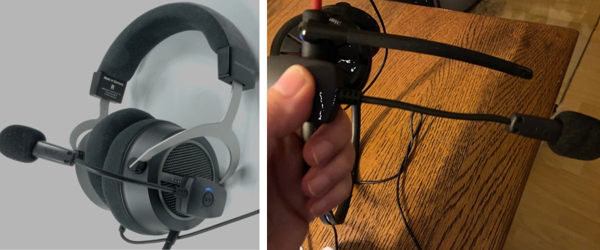 ModMic Wireless mit Kopfhörer und im Veadset-Vergleich