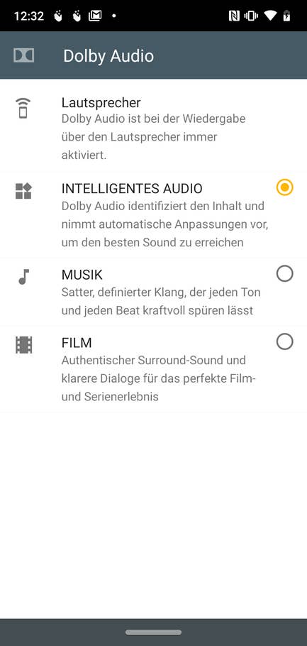Die Audioeinstellungen des Moto G7 Plus