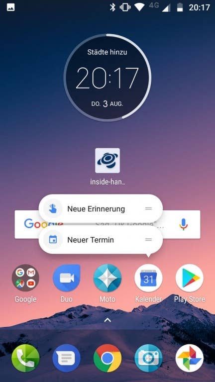 Moto Z2 Play im Test: Screenshots