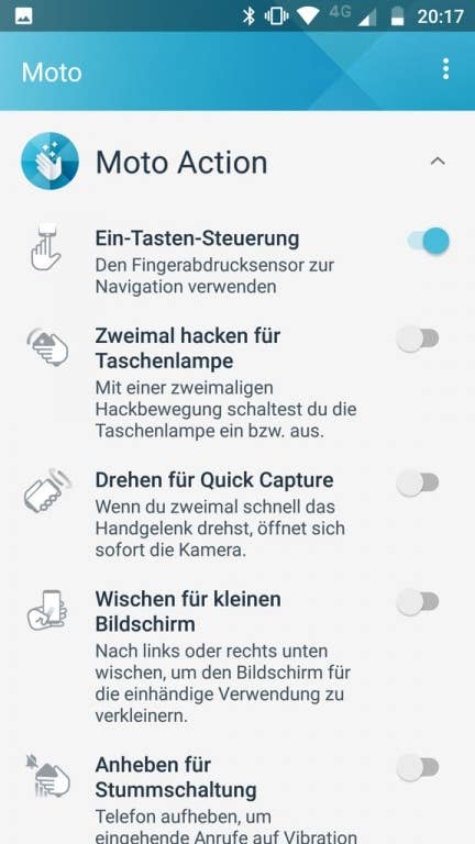 Moto Z2 Play im Test: Screenshots