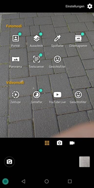 Moto Z3 Play im Test: Kamera-App