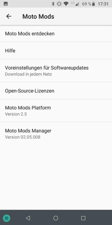 Moto Z3 Play im Test: Screenshots