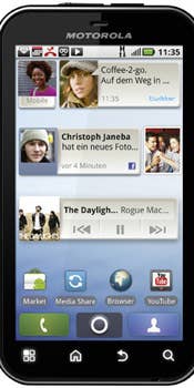 Motorola Defy Datenblatt - Foto des Motorola Defy