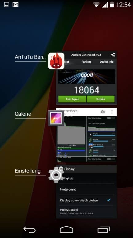 Motorola Moto G (2. Generation): Screenshots Android 4.4.4 und Nutzeroberfläche