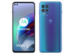 Motorola Moto G100 von vorn und hinten vor weißem Hintergrund